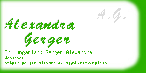 alexandra gerger business card